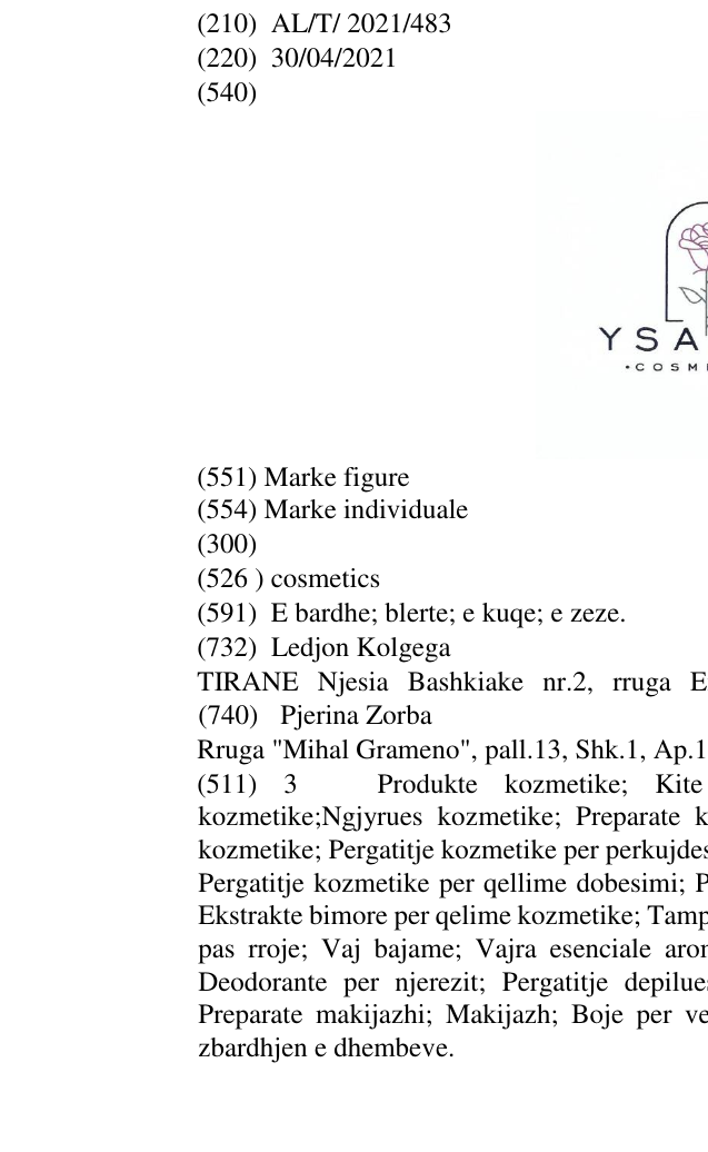 Zëri i markës cosmetics në buletin