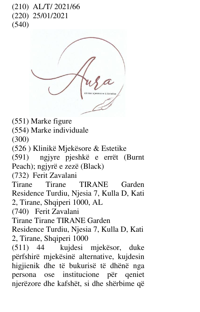 Zëri i markës Klinikë Mjekësore & Estetike në buletin