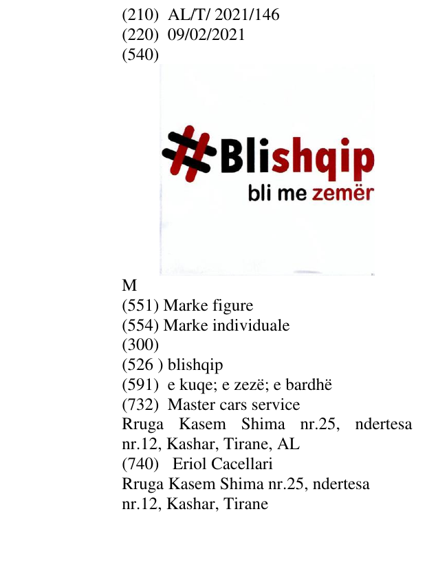 Zëri i markës M në buletin