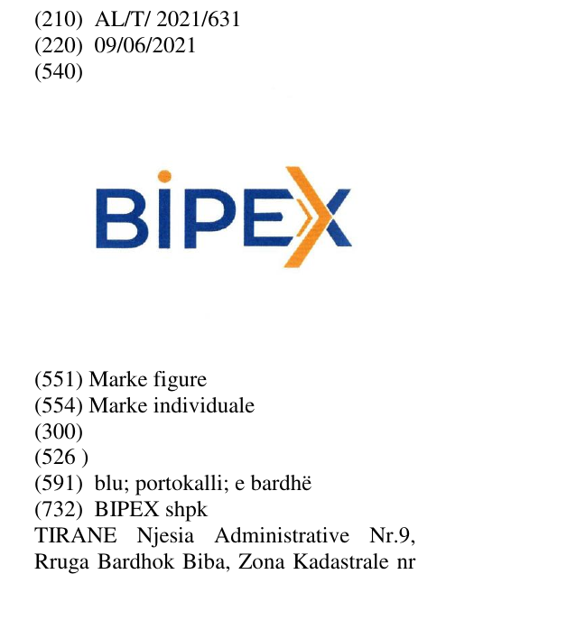 Zëri i markës BIPEX në buletin