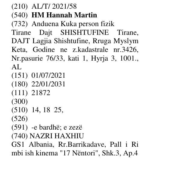 Zëri i markës HM Hannah Martin në buletin