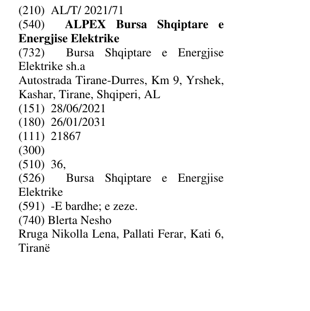 Zëri i markës ALPEX Bursa Shqiptare e Energjise Elektrike në buletin