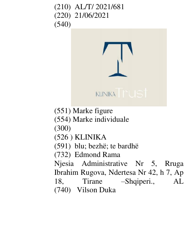 Zëri i markës KLINIKA në buletin