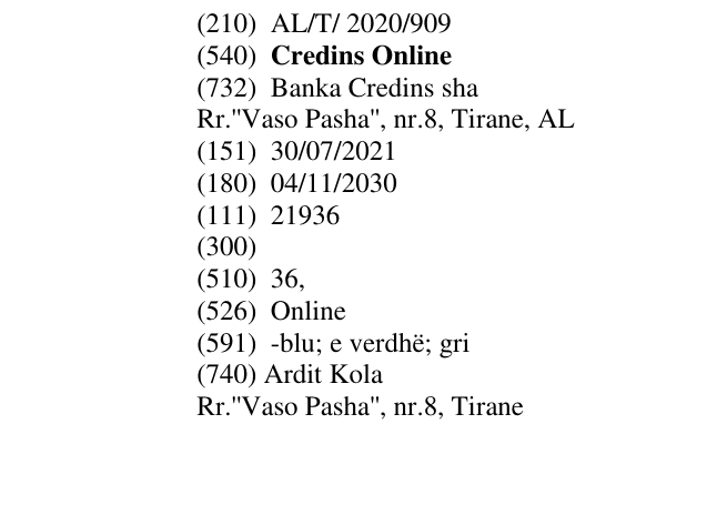 Zëri i markës Credins Online në buletin