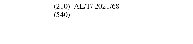 Zëri i markës AL/T/2021/68 në buletin