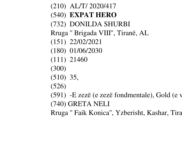 Zëri i markës EXPAT HERO në buletin