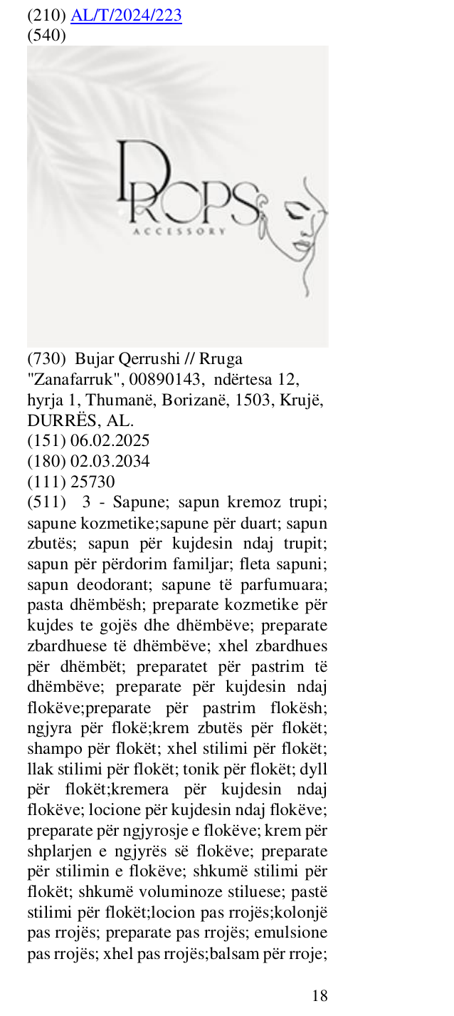 Zëri i markës ACCESSORY në buletin
