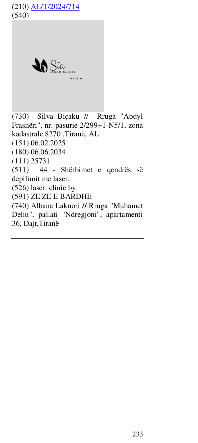 Zëri i markës laser clinic by në buletin