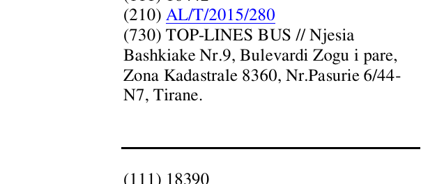 Zëri i markës TOP LINES në buletin