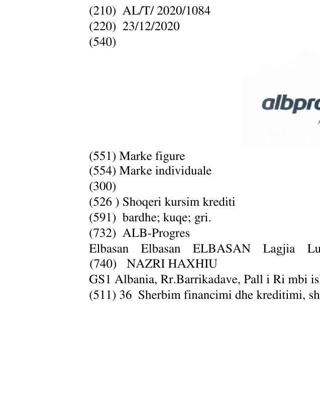 Zëri i markës Shoqeri kursim krediti në buletin
