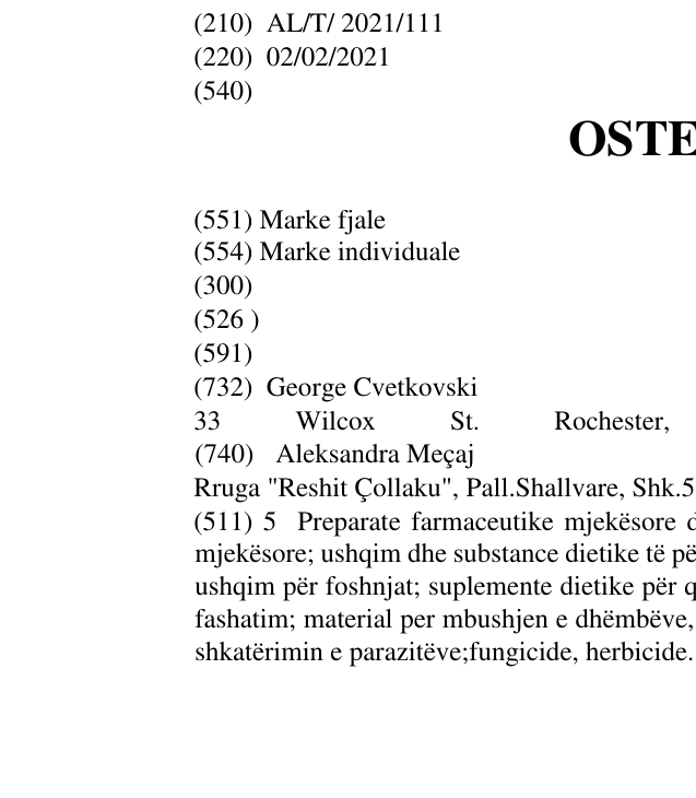 Zëri i markës OSTEOFIT në buletin