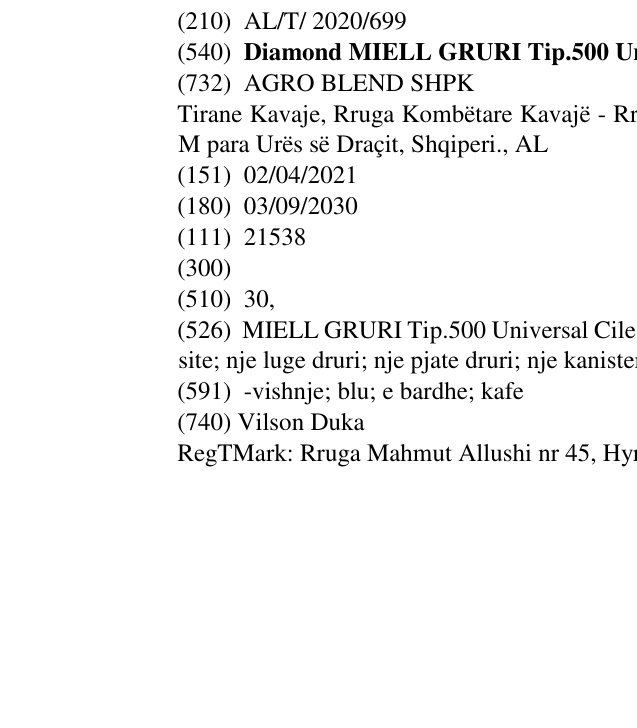 Zëri i markës Diamond MIELL GRURI Tip.500 Universal Cilesi e Garantuar 25 Kg në buletin