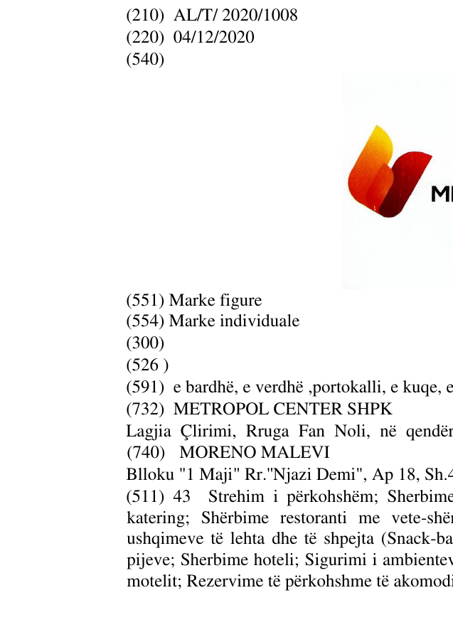 Zëri i markës METROPOL në buletin