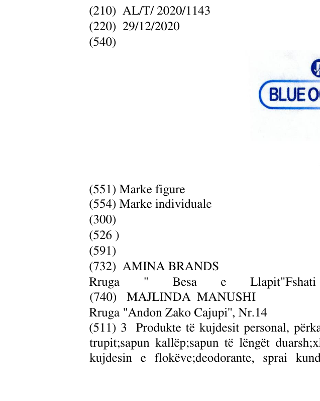 Zëri i markës Blue Ocean në buletin