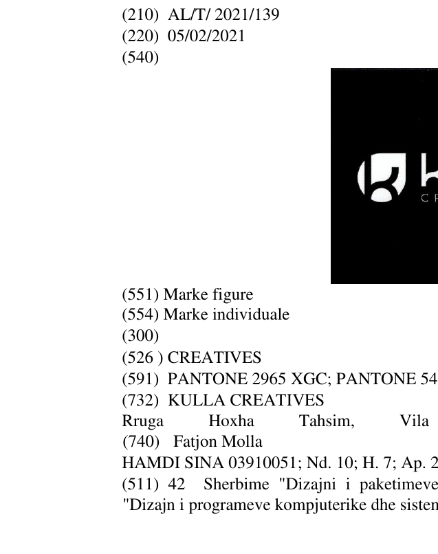 Zëri i markës CREATIVES në buletin