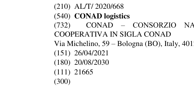 Zëri i markës CONAD logistics në buletin