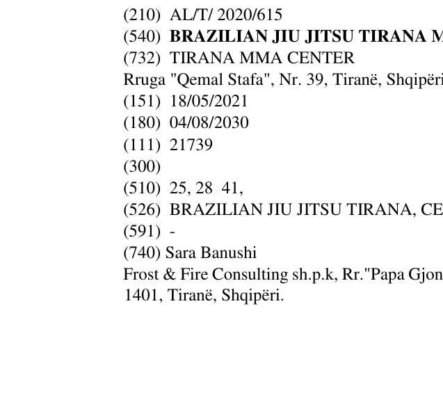 Zëri i markës BRAZILIAN JIU JITSU TIRANA MMA CENTER në buletin