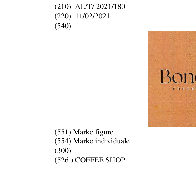 Zëri i markës COFFEE SHOP Buletini i Pronësisë Industriale 28 në buletin