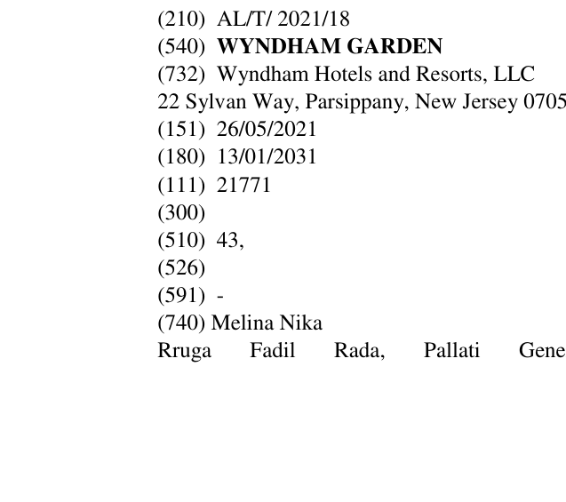 Zëri i markës WYNDHAM GARDEN në buletin