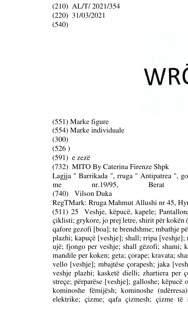Zëri i markës WRŌNG në buletin