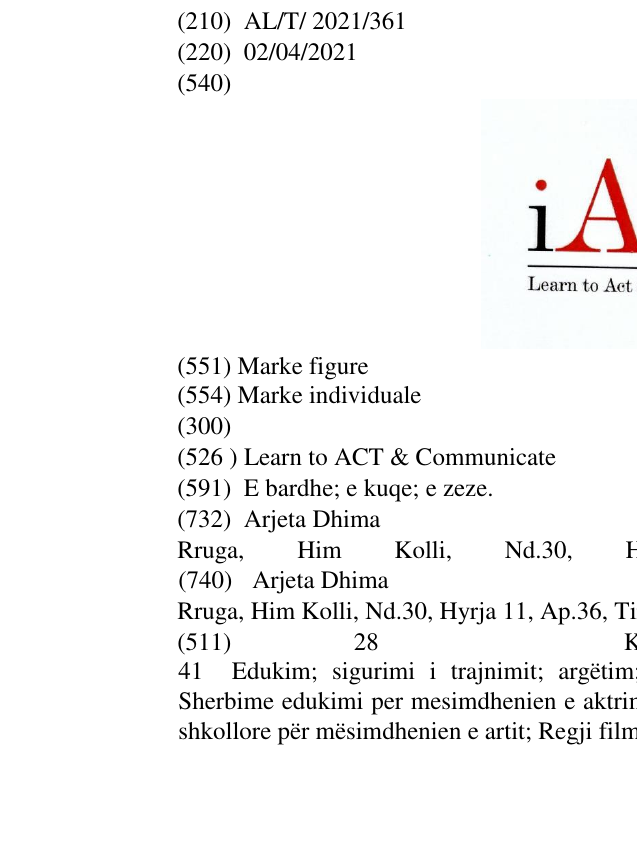 Zëri i markës Learn to ACT & Communicate në buletin