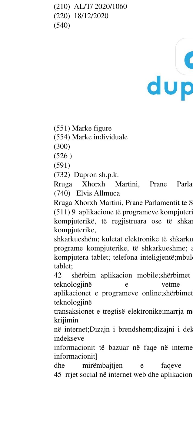 Zëri i markës dupron d në buletin