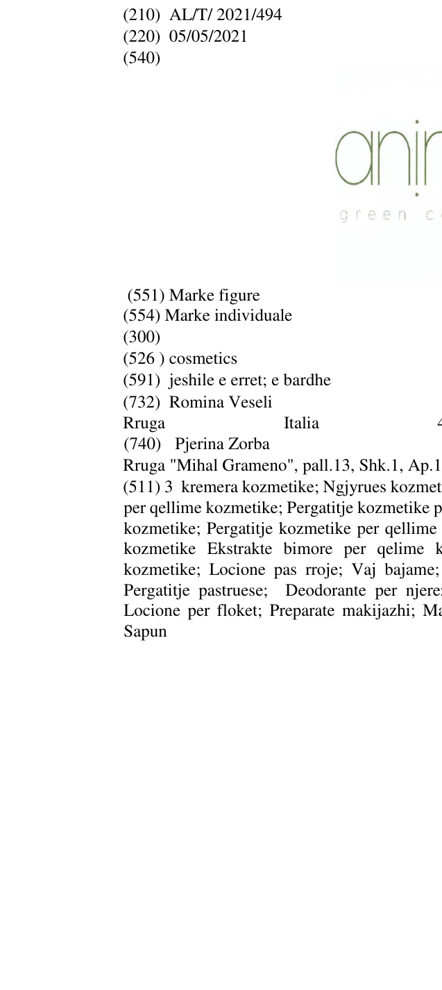 Zëri i markës cosmetics në buletin