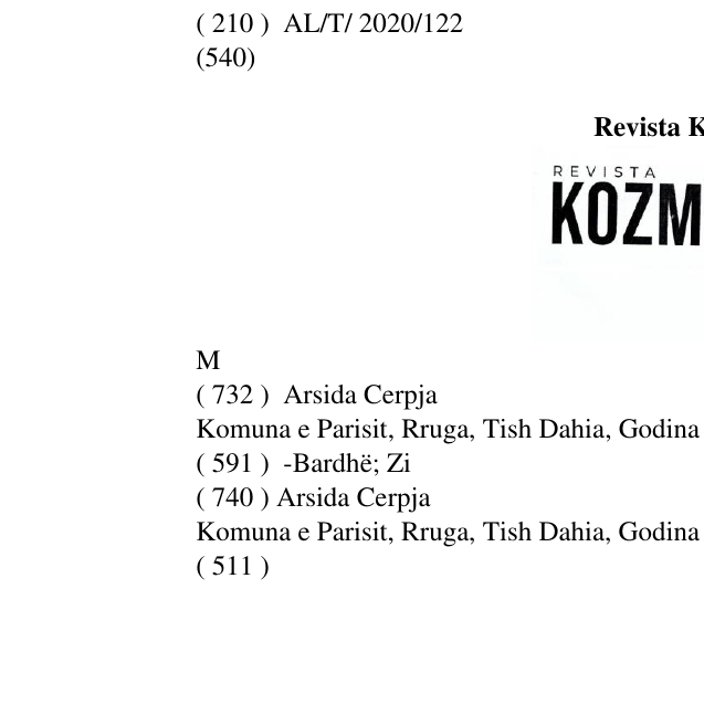 Zëri i markës Revista Kozmetike M në buletin