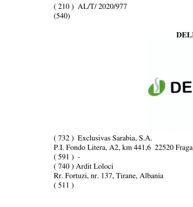 Zëri i markës DELMUR në buletin