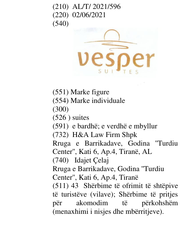 Zëri i markës suites në buletin