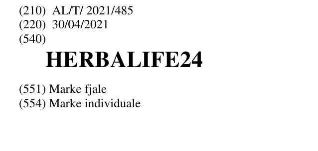 Zëri i markës HERBALIFE24 në buletin