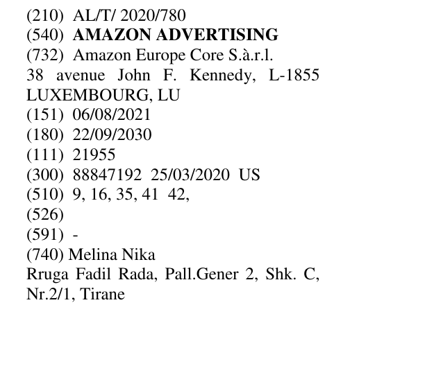 Zëri i markës AMAZON ADVERTISING në buletin