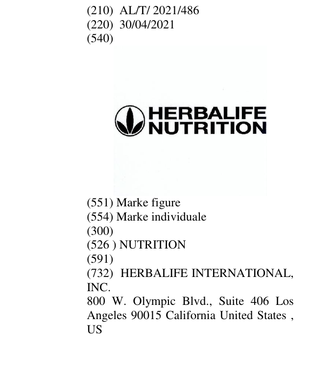 Zëri i markës NUTRITION në buletin