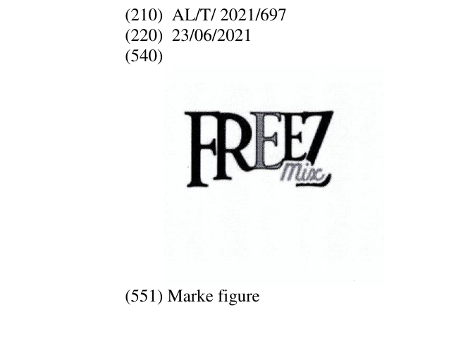 Zëri i markës FreezMix në buletin