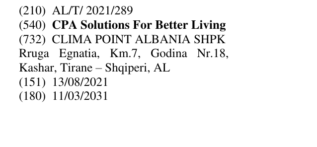 Zëri i markës CPA Solutions For Better Living në buletin