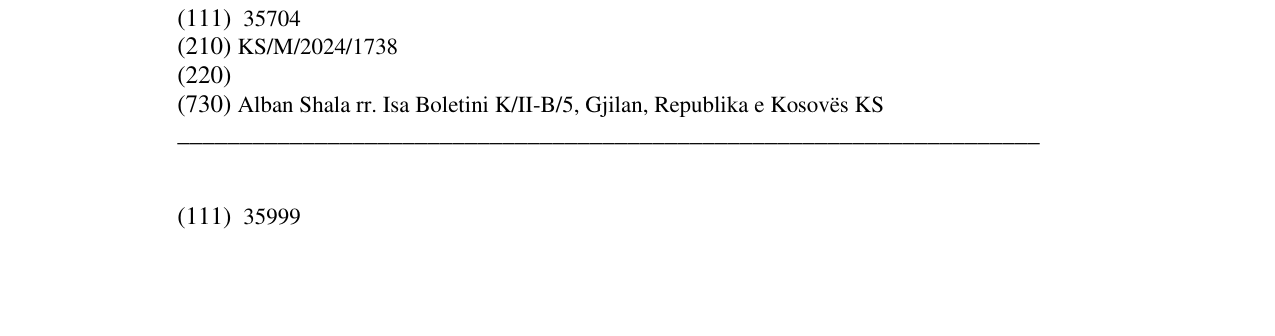 Zëri i markës DEA në buletin