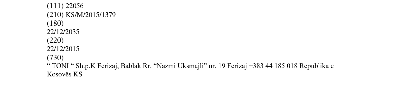 Zëri i markës Markë figurative në buletin