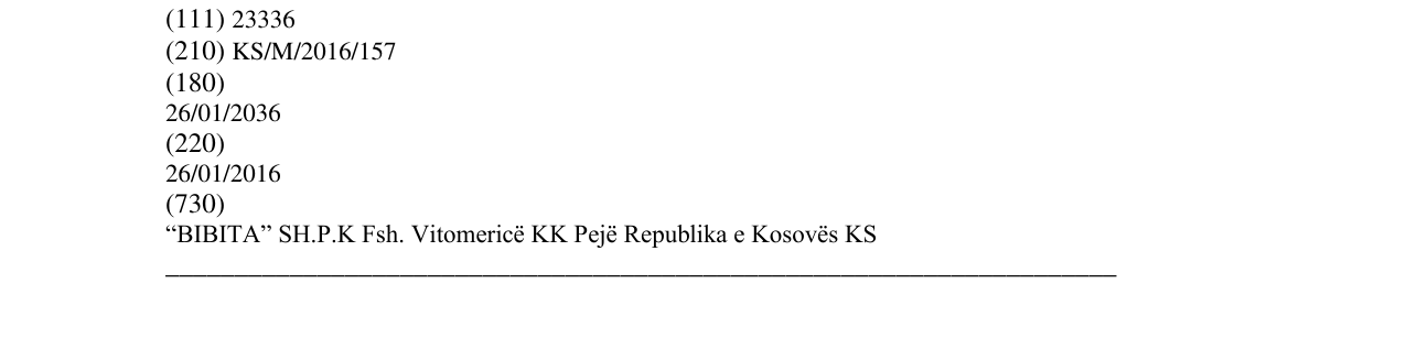 Zëri i markës HALAL WATER në buletin