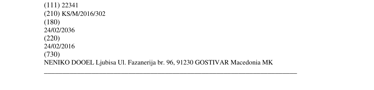 Zëri i markës NUGY në buletin