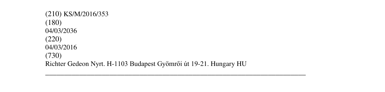 Zëri i markës RIPEFIGA në buletin