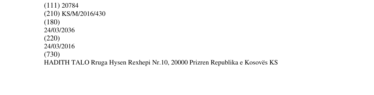 Zëri i markës Markë figurative në buletin