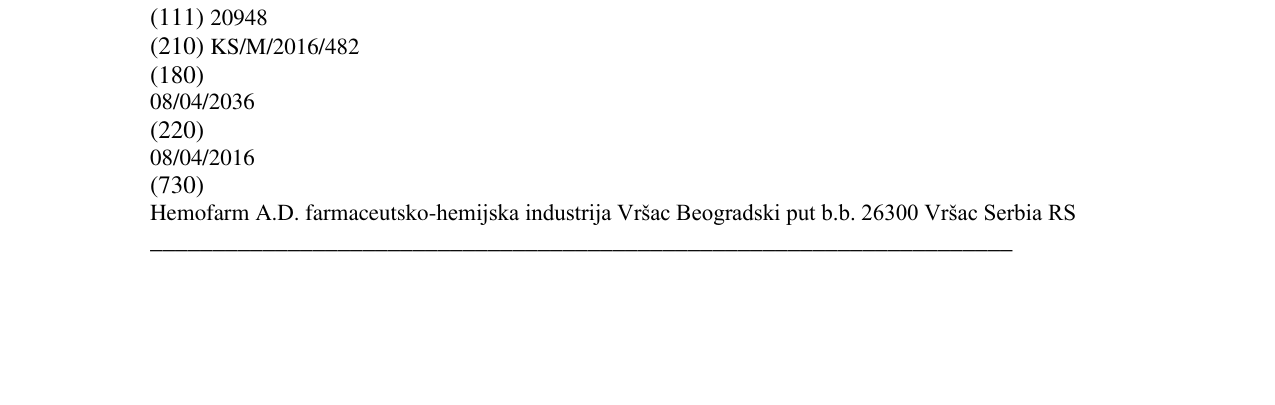 Zëri i markës DOLISTA në buletin