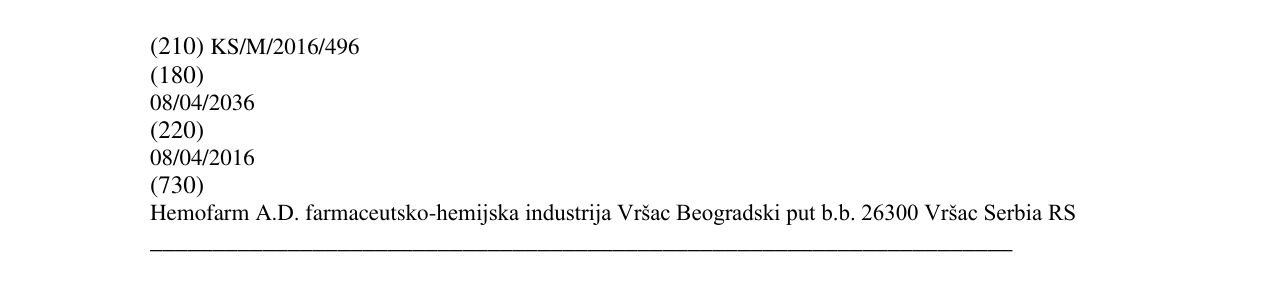 Zëri i markës BETAMSAL në buletin