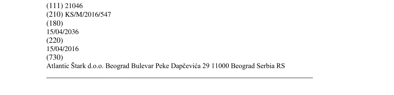 Zëri i markës Bananica në buletin