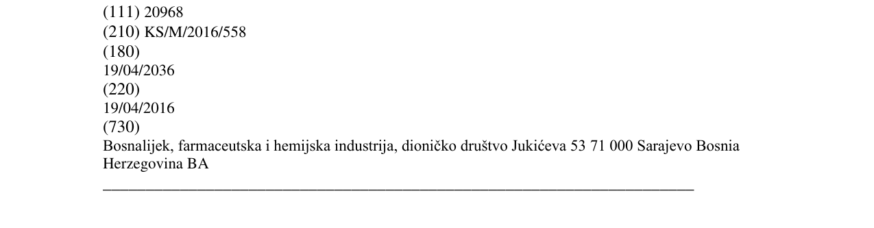 Zëri i markës NIRVAX në buletin