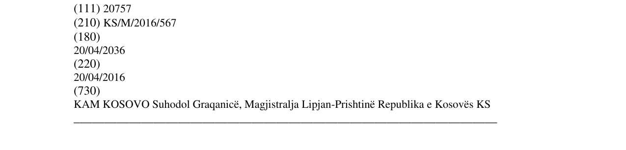 Zëri i markës KAM market në buletin