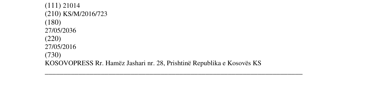 Zëri i markës KOSOVOPRESS në buletin