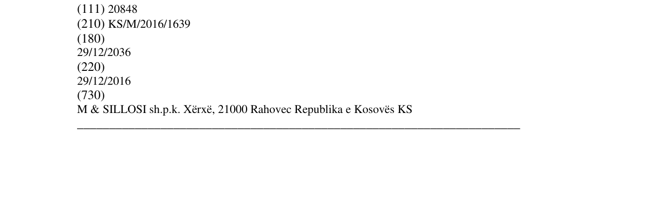 Zëri i markës Sofra në buletin