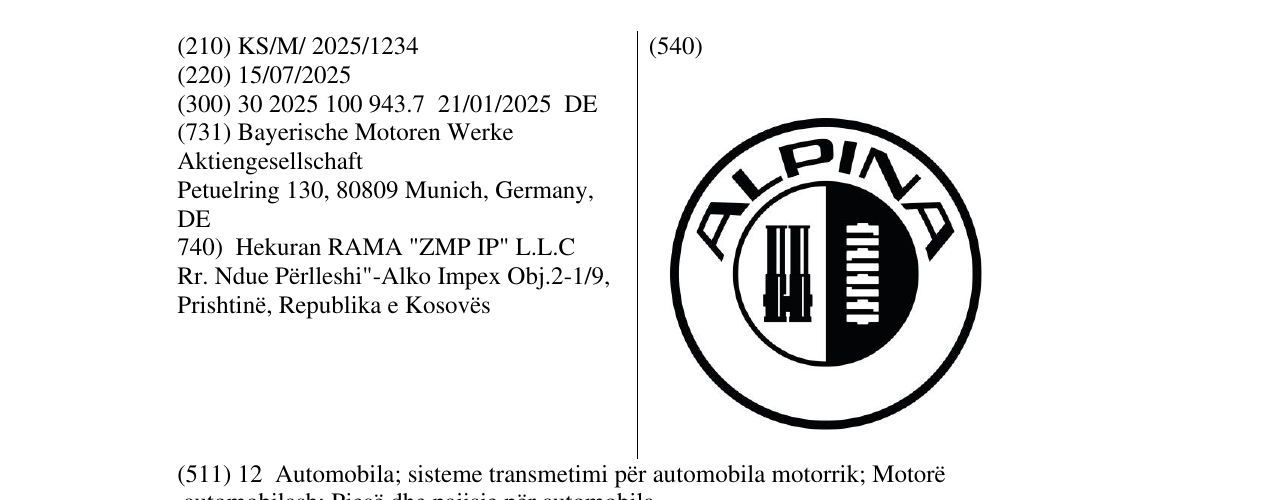 Zëri i markës ALPINA në buletin