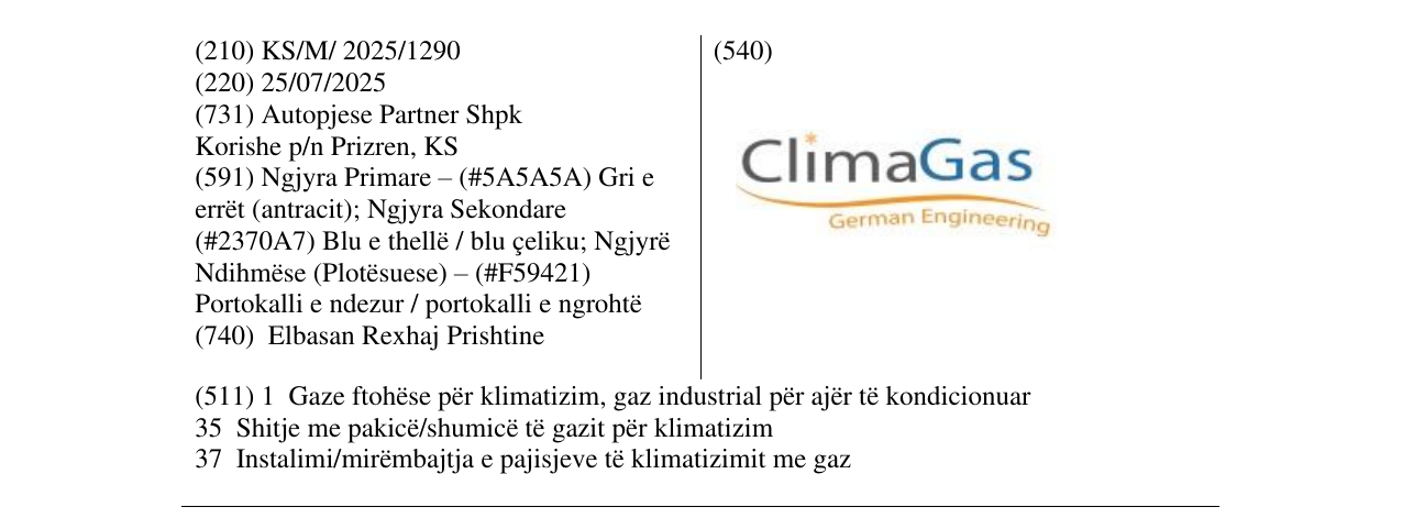 Zëri i markës ClimaGas në buletin